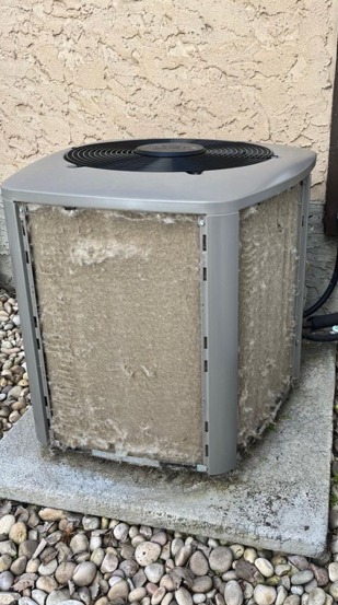 AC Coil Cleaning Before